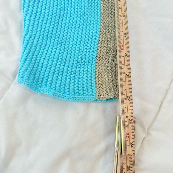 Lilly Pulitzer Turquoise and Gold Sweater - Picture 5 of 9